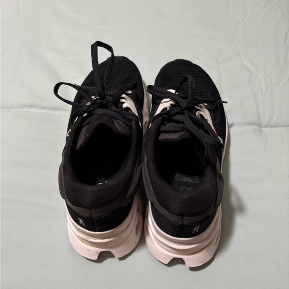 On Running Shoes - On Running Black and White Sneakers